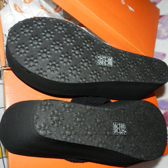 Rocket Dog Black Crochet SIZE 11 Women's Platform Sandal BNIB🆕📦⌚🏃🏻💨⚡🚚 - Picture 9 of 16